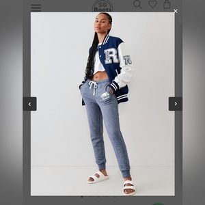 Slim Cuff Sweatpant Short (26 Inch Inseam) | Navy Pepper Color | Medium